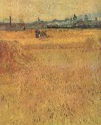 Vincent Van Gogh Arles:Vew from the Wheat Fields (nn04) Spain oil painting artist